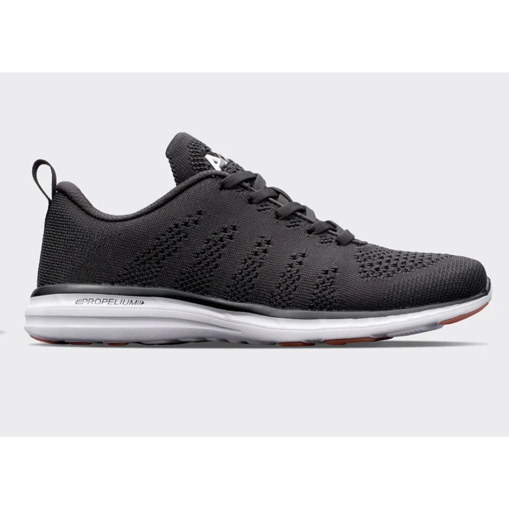 APL TechLoom Pro Running Sneaker Men’s 7 Women’s 8.5 Black / White / Gum Walking